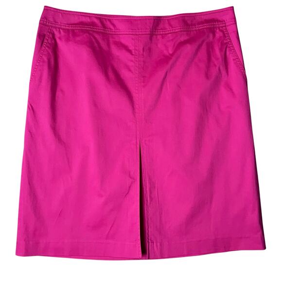 Talbots Pink A-Line Skirt Size 18 – Cotton Blend, Lined with Front Pleat - Picture 5 of 9
